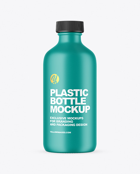 Matte Plastic Bottle Mockup