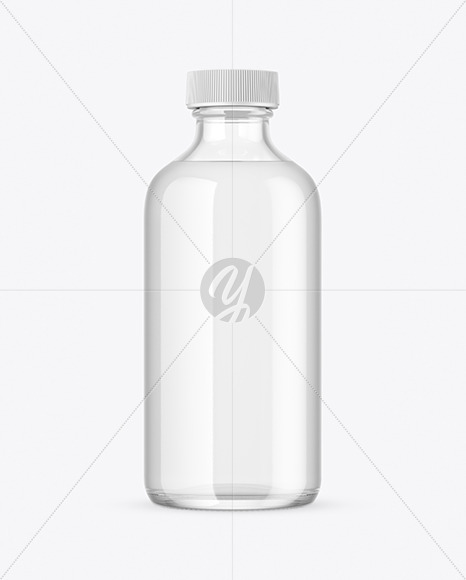 Clear Glass Bottle Mockup