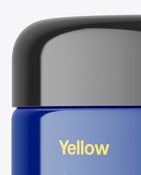 Glossy Cosmetic Jar Mockup