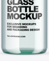 Blue Glass Bottle Mockup