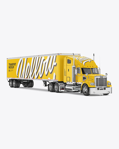 Truck Mockup - Half Side View