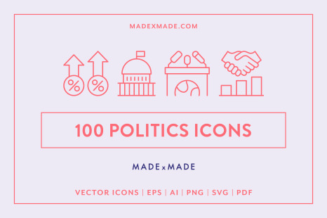 Line Icons – Politics - Vote