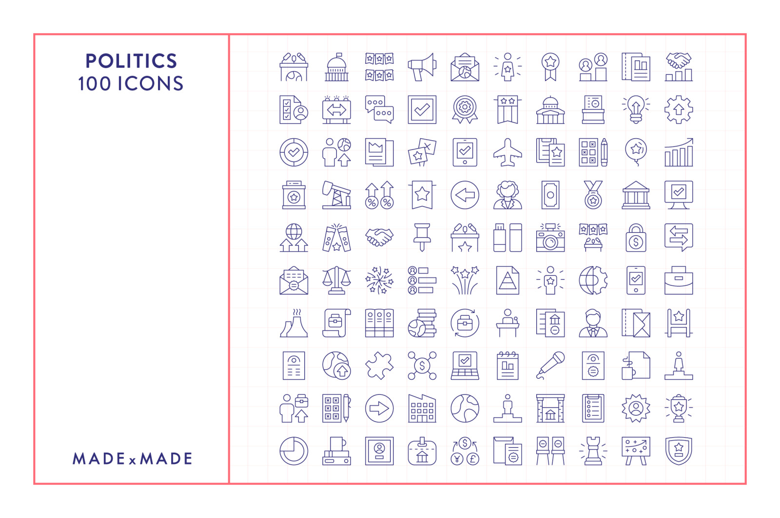 Line Icons – Politics