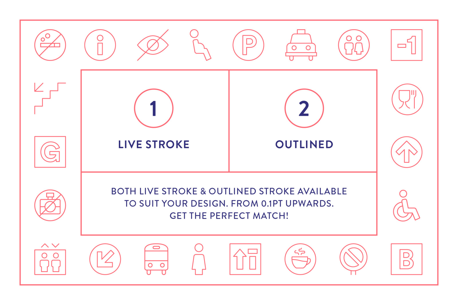 Line Icons – Wayfinding