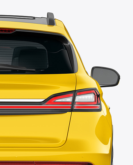 Crossover SUV Mockup – Back View