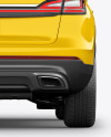 Crossover SUV Mockup – Back View