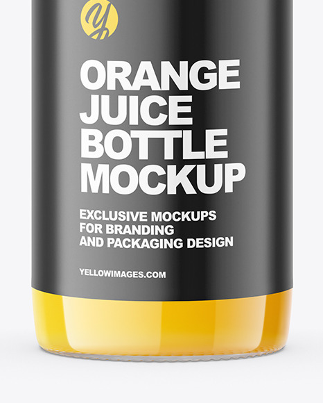 Orange Juice Bottle Mockup