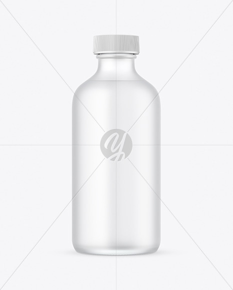 Frosted Glass Bottle Mockup