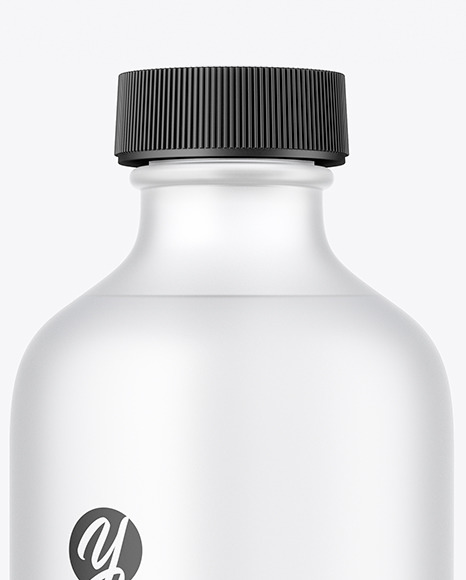 Frosted Glass Bottle Mockup