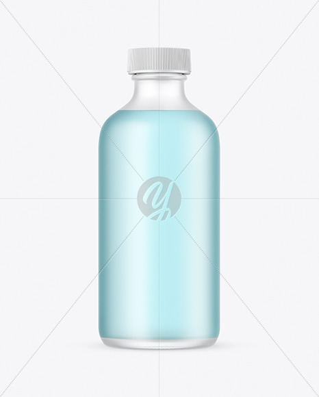 Frosted Glass Bottle Mockup