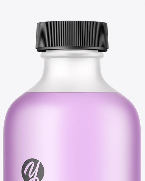 Frosted Glass Bottle Mockup