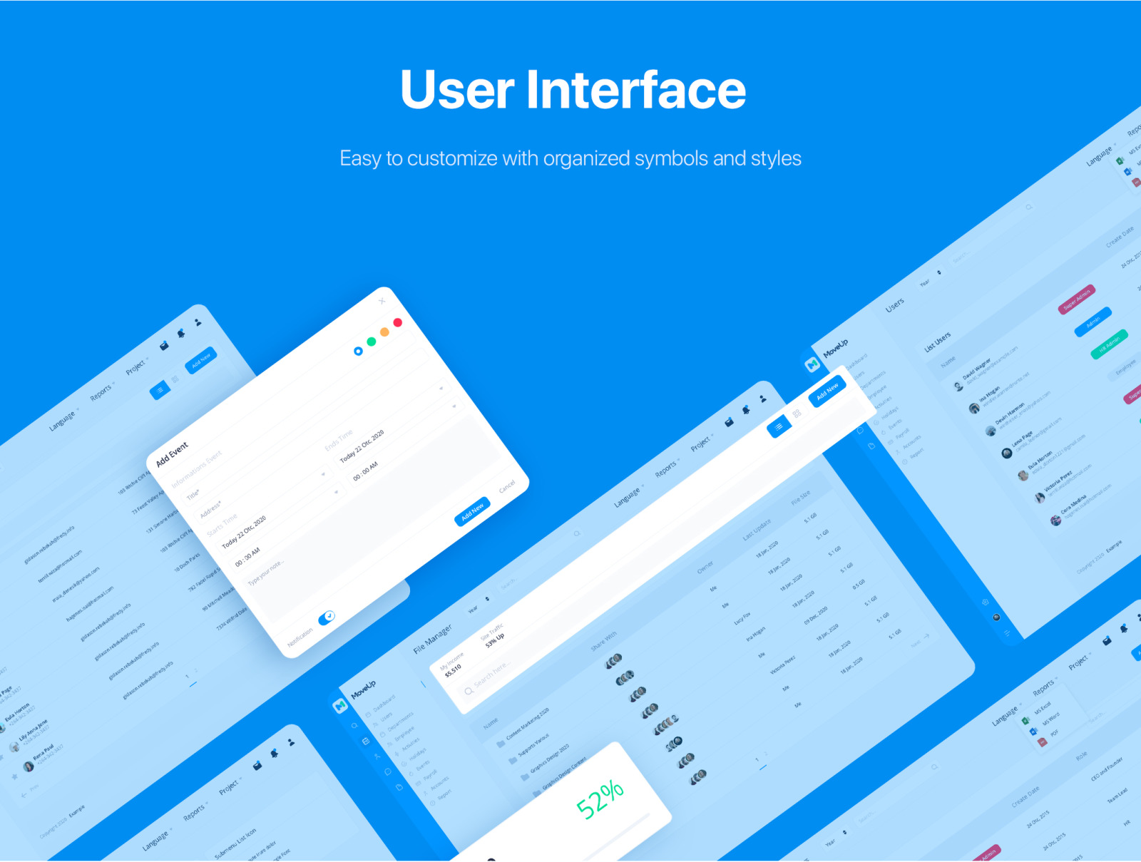 MoveUp - HR Management Admin Template