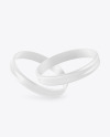 Two Glossy Silicone Wristbands Mockup