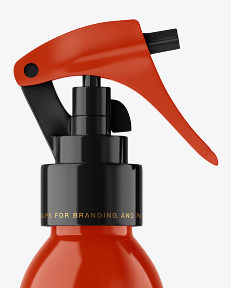 Glossy Spray Bottle Mockup