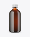 Amber Glass Bottle Mockup