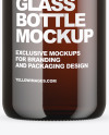 Amber Glass Bottle Mockup