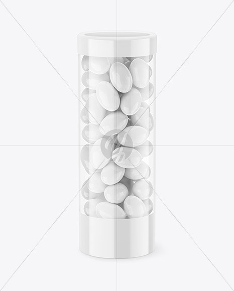 Transparent Candy Tube Mockup