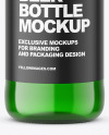 Green Beer Bottle Mockup