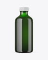 Green Glass Bottle Mockup