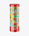 Transparent Candy Tube Mockup Transparent Candy Tube Mockup