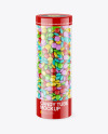 Transparent Candy Tube Mockup