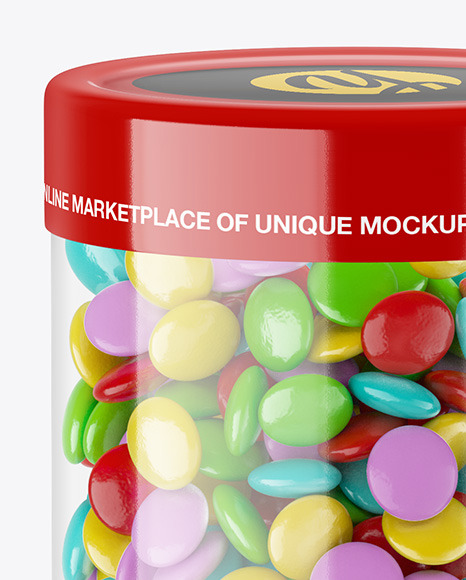 Transparent Candy Tube Mockup