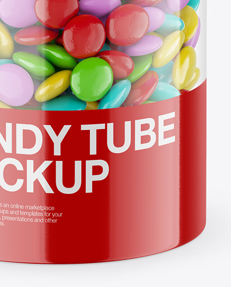 Transparent Candy Tube Mockup Transparent Candy Tube Mockup