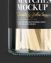 Bottle With Matches Mockup