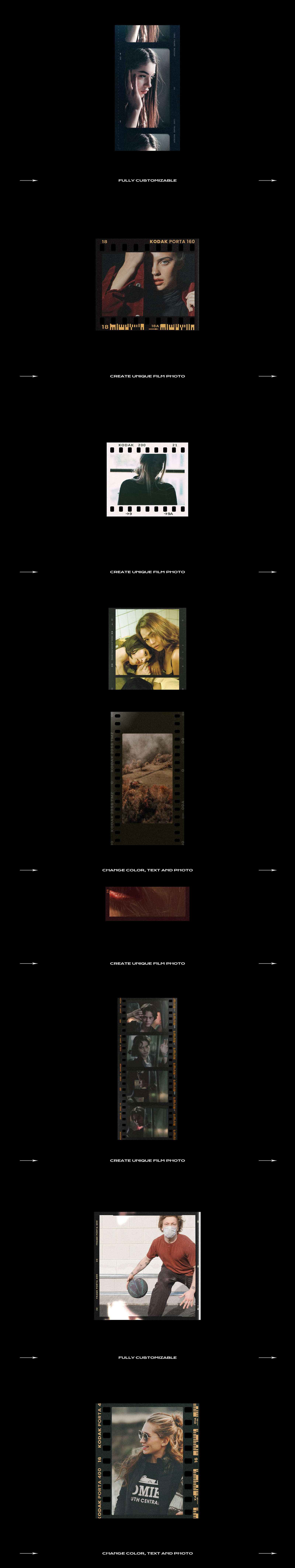 Film Frame Mockup Template Bundle Film Frame Mockup Template Bundle