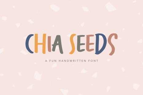 Chia Seeds - Fun Handwritten Font - Modern handwriting