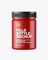 Matte Pills Bottle Mockup