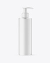 Frosted Liquid Soap Bottle with Pump Mockup