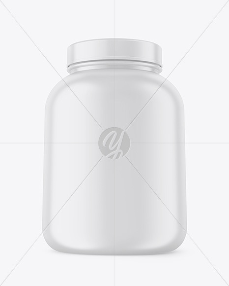 Matte Protein Jar Mockup