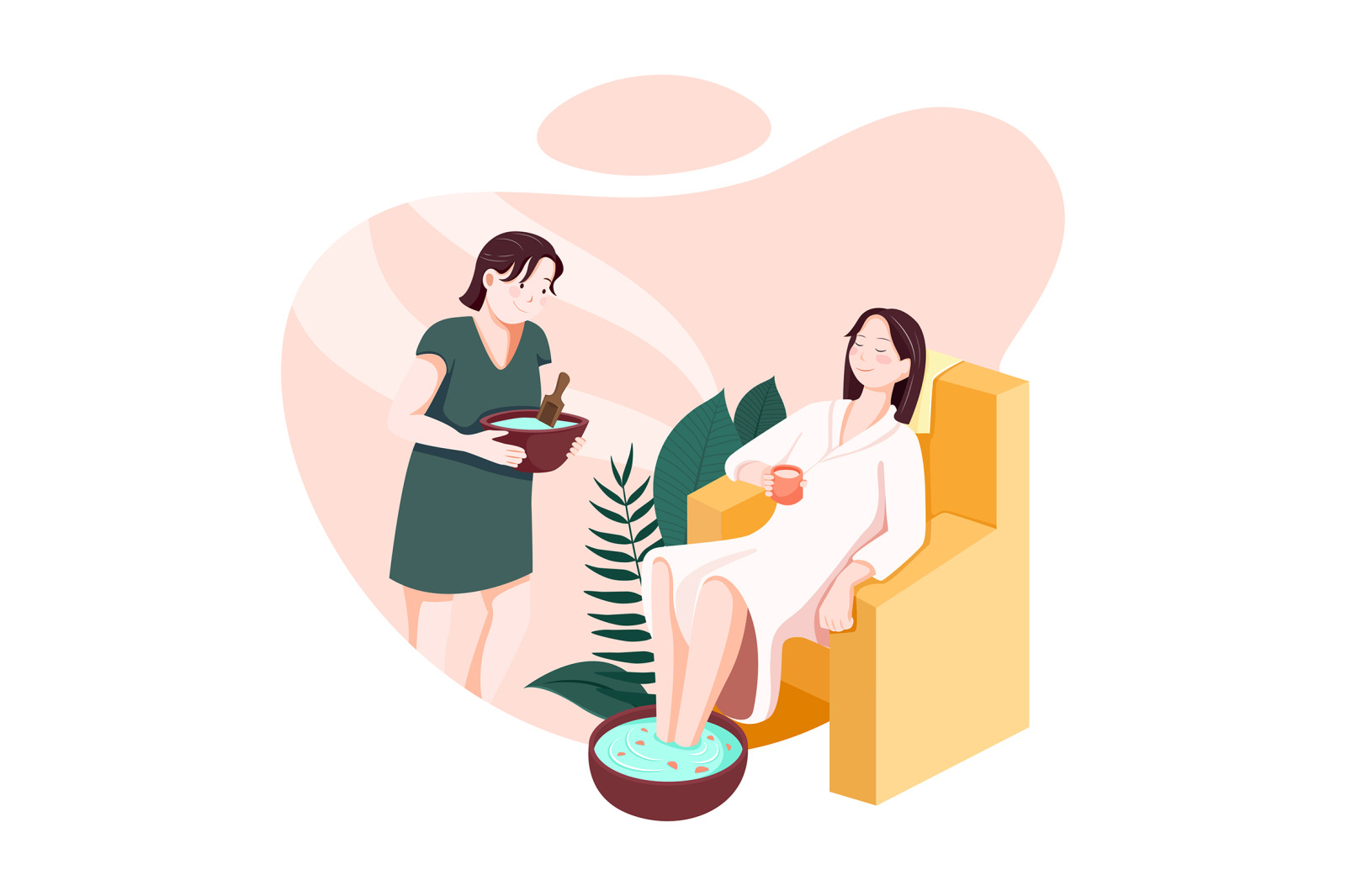 M141_Massage Service Illustrations M141_Massage Service Illustrations