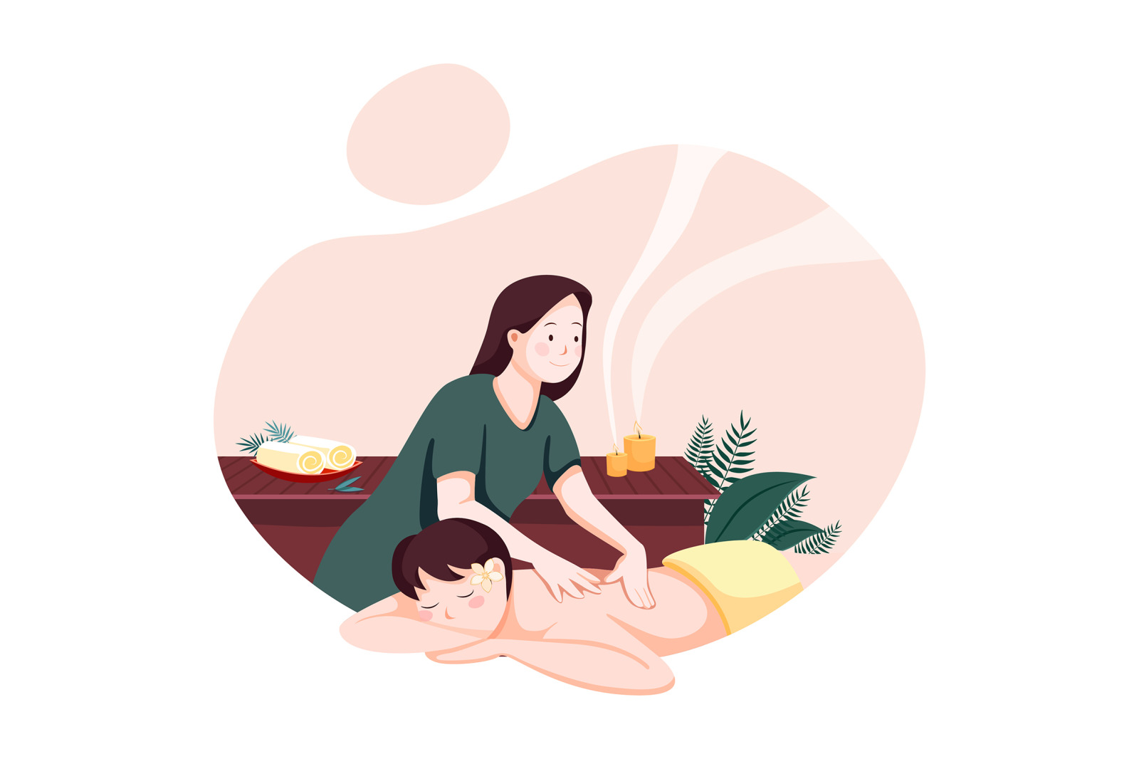 M141_Massage Service Illustrations