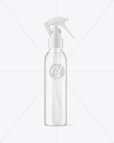 Clear Spray Bottle Mockup