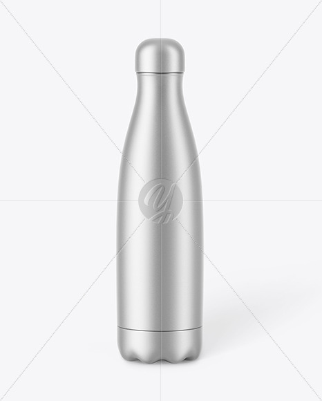 Metallic Water Bottle Mockup