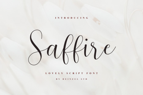 Saffire Lovely Script - Handwritten script font