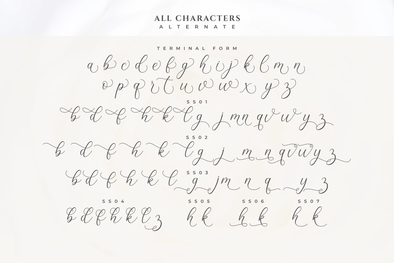 Lizelie Calligraphy font Lizelie Calligraphy font