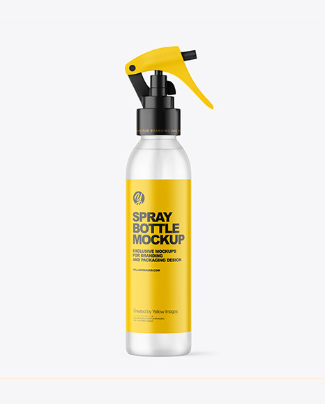 Frosted Spray Bottle Mockup