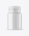 Glossy Plastic Pills Bottle Mockup