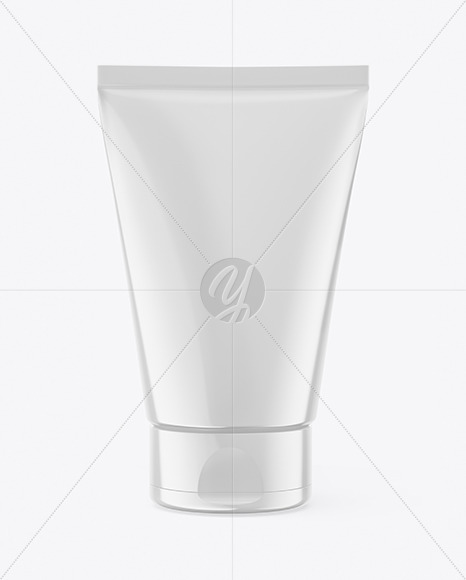 Glossy Cosmetic Tube Mockup