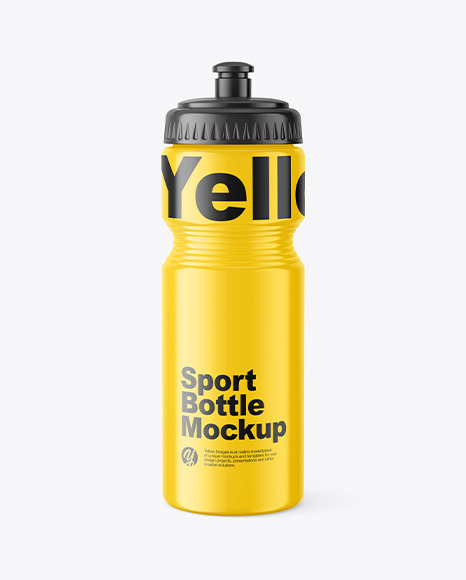 Glossy Sport Bottle Mockup - Sport bottle mockup