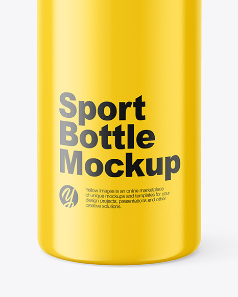 Glossy Sport Bottle Mockup