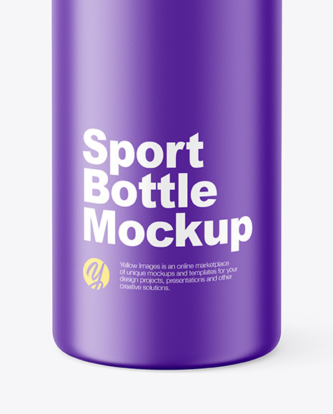 Matte Sport Bottle Mockup