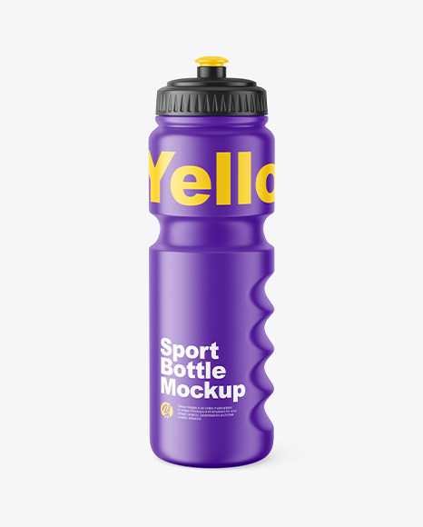 Matte Sport Bottle Mockup - Sport bottle mockup