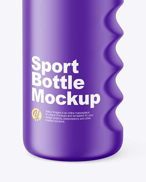 Matte Sport Bottle Mockup