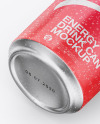 Metallic Can W/ Glossy Finish Mockup