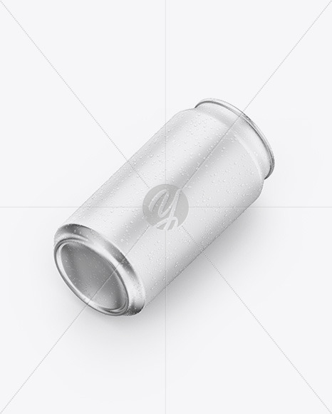 Metallic Can W/ Matte Finish Mockup