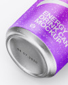 Metallic Can W/ Matte Finish Mockup Metallic Can W/ Matte Finish Mockup
